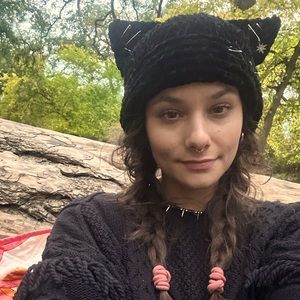 Embellished Cat Ear Beanie